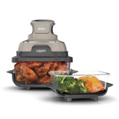 Ninja Crispi 4-in-1 Glass Air Fryer in Stone