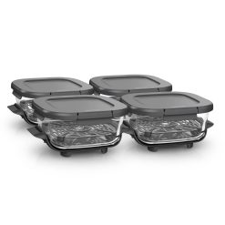 Ninja 6-Cup CleanCrisp Glass Container 4-PK Bundle