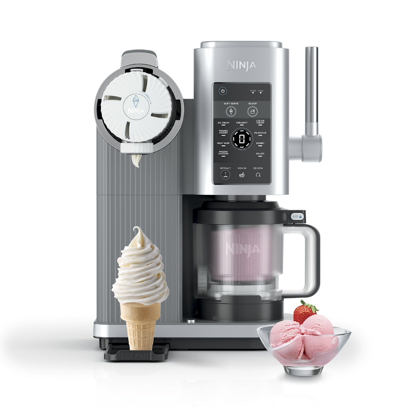 Ninja CREAMi Scoop & Swirl Soft Serve Ice Cream Machine