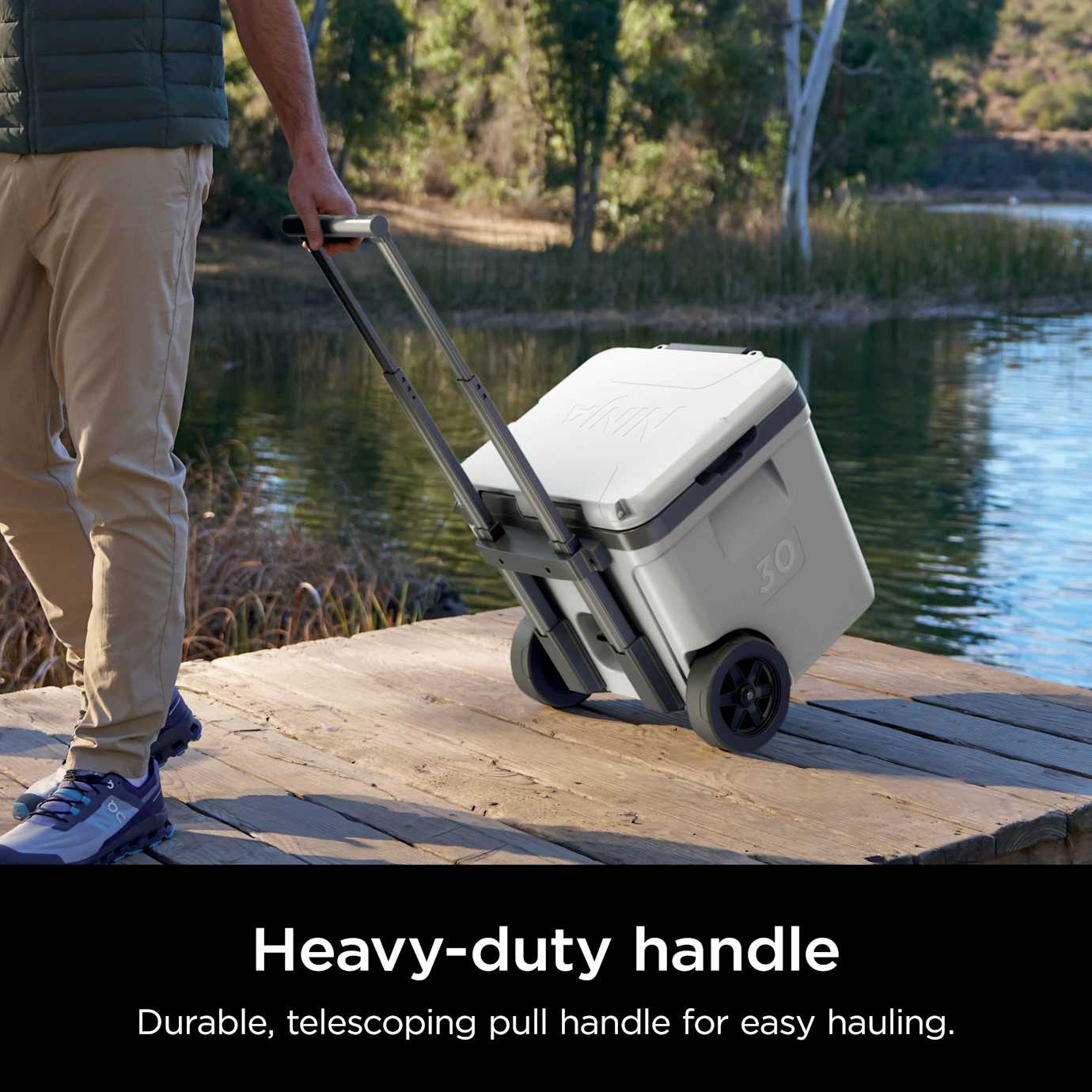 Ninja FrostVault 30qt Cooler with Wheels in Cloud White - Image 6