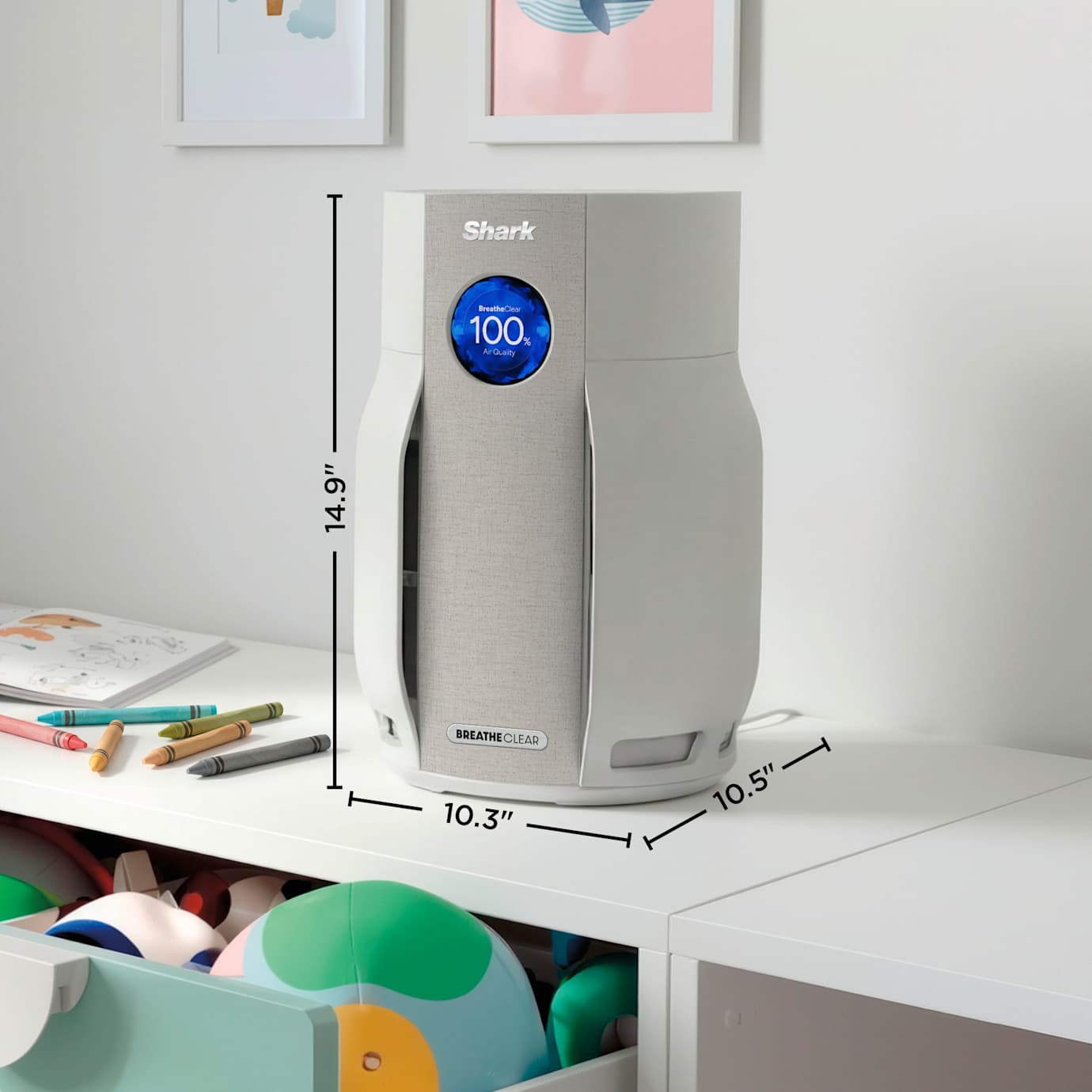 Shark BreatheClear with NeverChange Air Purifier, Charcoal - Image 6