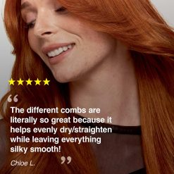 Alternative view of Shark SilkiPro Hair Straightener & Dryer in Rose Petal
