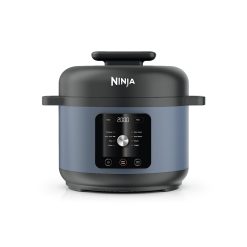 Ninja HyperHeat 9-in-1 Electric Pressure Cooker, 6.5 Qt Multi-Cooker with SimpliServe Pot, 1200W, Blue Macaron