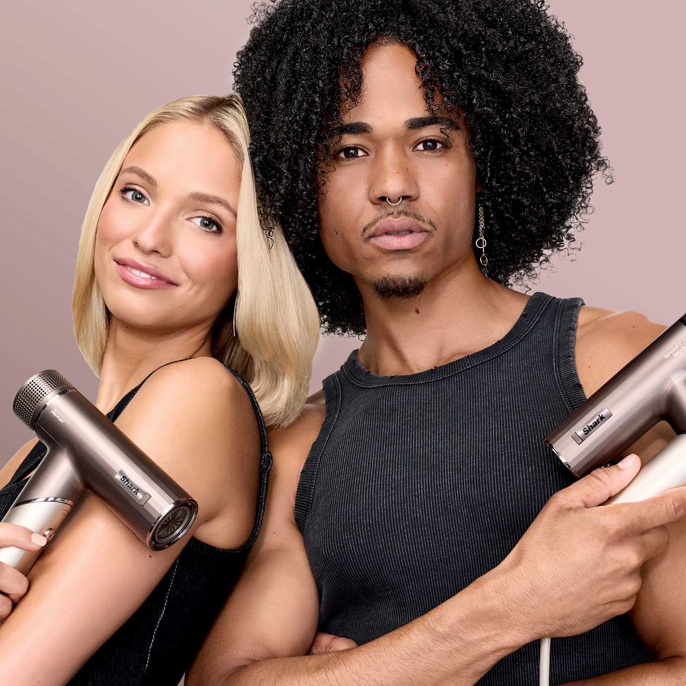 Shark SpeedStyle Hair Dryer & SilkiPro Straightener Bundle in Strawberry Matcha - Image 11