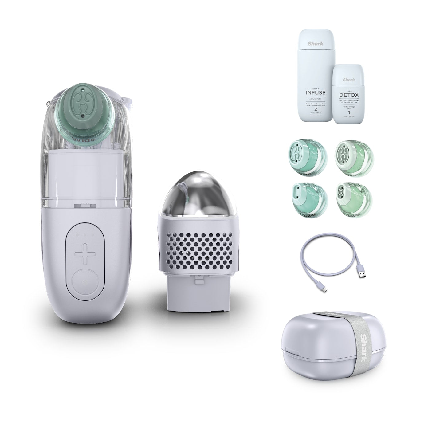 Shark CryoGlow, FacialPro Glow & Depuffi Bundle in Lilac - Image 9