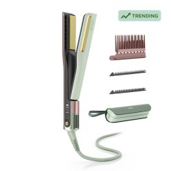 Shark SilkiPro Hair Straightener and Dryer in Strawberry Matcha