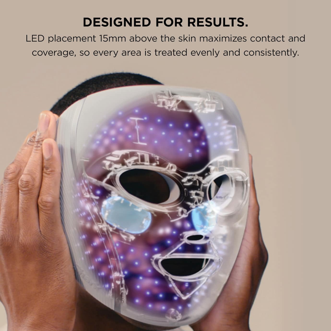 Shark CryoGlow LED Face Mask & Charging Stand in Blue - Image 9