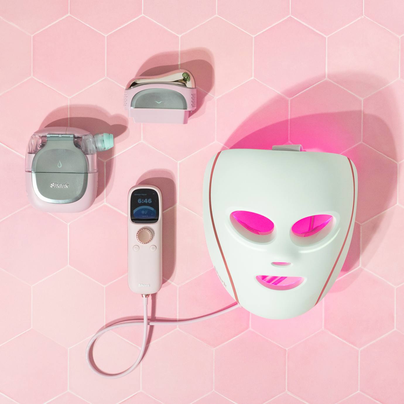 Shark FacialPro Glow & CryoGlow Bundle in Strawberry Matcha - Image 6