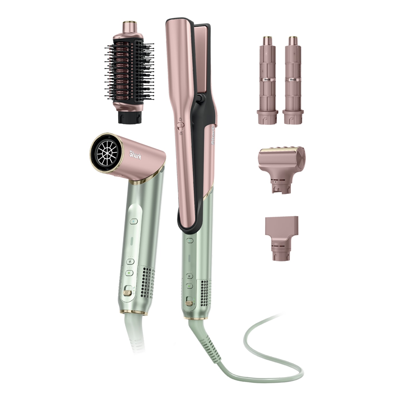 Shark Glam 5-in-1 Air Styler & Straightener in Strawberry Matcha